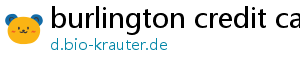 burlington credit card